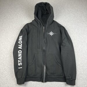 Godsmack Hoodie Mens XL Black Zip Up Sweatshirt I Stand Alone 2024 Tour Licensed